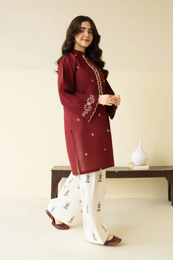 Claret Farshi Shalwar